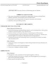 1 writing your own functional resume. Sample Resume Nonprofit Executive Director Performing Arts For Children Organization Combinatio Medical Resume High School Resume High School Resume Template