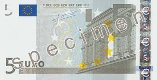 50 euroschein mit infrarotkamera fotografiert. Der 5 Euro Schein