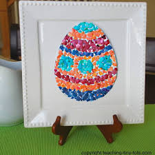And let's be honest, kids always come up with the most creative ideas. Easter Eggshell Mosaic