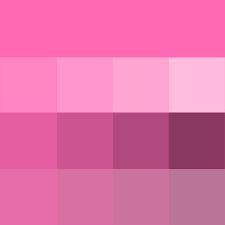 Hot Pink Shades Hue Pure Color With Tints Hue White Shades Hue Black And Tones Hue Grey Which Desatura Soft Summer Color Palette Pure Color
