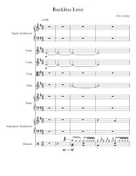 Reckless Love Sheet Music For Violin Flute Piano