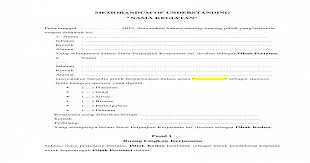 Contoh Surat Perjanjian Kerjasama Sponsorship