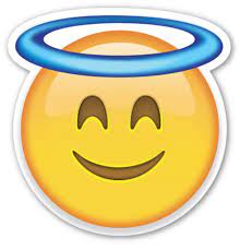 Smiling Face With Halo Emoji Stickers What Emoji Are You Emoticon