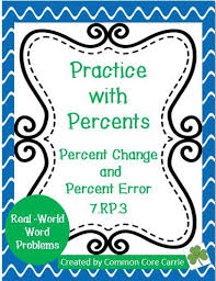 Percent Change Worksheet 7th Grade Math Math For Kids Teaching Math