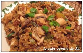 Le Coin Recettes De Jos Riz Chinois Au Poulet Chicken Rice Cooking Asian Recipes