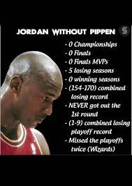 Mj garbage🤣🤣🤣 JORDAN WITHOUT PIPPEN losing -0 Championships -0 Finals
