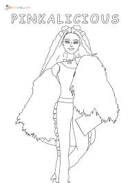 Simple barbie coloring page for kids. Barbie Coloring Pages 105 Images Free Printable