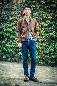 look of the day a1r man suede jacket saddler s belt tailorable blue label trucker jacket outfit jackets men suede