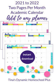 This homeschool lesson planner covers the following subjects: Best Printable 2021 To 2022 Academic Calendar Meadow Color Academic Calendar Calendar Printables Printable Calendar