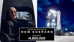 Ticket for space flight with jeff bezos auctions for $28m. Bidding On Space Flight With Jeff Bezos To Start At 4 8m
