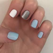 45 Most Eye Catching Simple White Gel Nails To Copy Koees Blog White Gel Nails Colorful Nail Designs Tiffany Blue Nails