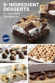 5 Ingredient Desserts For Chocolate Emergencies 5 Ingredient Desserts Yummy Desserts Baking Dessert Ingredients