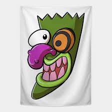 The end of the mask is a true tear jerker,. Eustace Mask Courage The Cowardly Dog Tapisserie Teepublic De