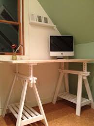 Ikea Finnvard Legs Knotty Pine Plywood Slab On Top Craft Table Furniture Home Decor Craft Table