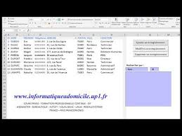Excel Vba Gestion Base De Donnees Youtube Astuces Informatiques Informatique Bureautique