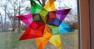 Simple Window Stars Tutorial Paper Stars Paper Crafts Kids Art Projects