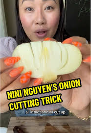 Nini Nguyen's Smart Onion Cutting Trick Revealed