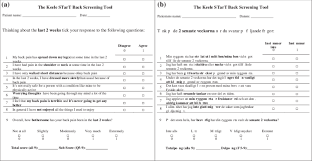 Image result for Start Back Screening Tool