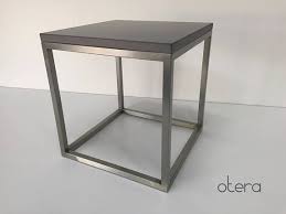 Beton Edelstahl Beistelltisch Couchtisch In Anthrazit Otera Home Decor Table Decor