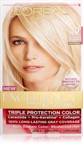 L Oreal Excellence Creme Haircolor Lightest Ultimate Blonde 10 1 Ea This Is An Amazon Affiliate Link D Grey Hair Coverage Permanent Hair Color Hair Color