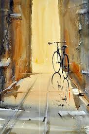 Watercolours Anders Andersson Facebook Open Art Bicycle Painting Bicycle Art