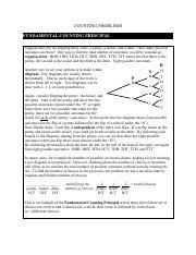 It is possible a letter sequence may have more than one correct answer. Counting Methods Pdf Counting Problems Fundamental Counting Principal Suppose That You Are Flipping Three Coins A Penny A Nickel And A Dime How Many Course Hero