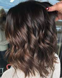 Milk Chocolate Brown Hair Balayage Short Ombre Hair Brunette Balayage Hair