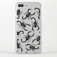 Black And White Insect With Stinger Buy Scorpion Swarm Clear Iphone Case By Grandeduc Scorpion Scorpions Scorpio Astrology Zodiac Pattern Horoscope Ins Clear Iphone Case Iphone Cases Case