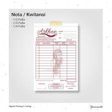 1/8 folio dpt 80 buku ( nota counter hp) uk. Cetak Nota 2 3 Ply Ncr Hvs Numerator Shopee Indonesia