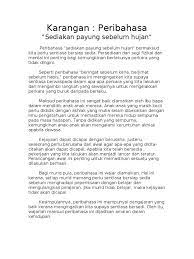 Text of contoh karangan dengan peribahasa. Karangan Per Ibahasa