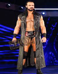 50 Off On Wwe Drew Mcintyre Black Leather Coat Black Leather Coat Leather Coat Jacket Store