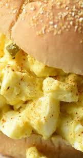 Easy Egg Salad 8 Eggs Hardboiled Chopped 1 Dill Pickle Diced 2t Dill Pickle Juice 2t Mayo 3t Must Egg Salad Recipe Easy Easy Egg Salad Egg Salad Recipe