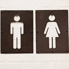 His Her Bathroom Sign Bathroom Door Sign Bathroom Signs Wall Signs