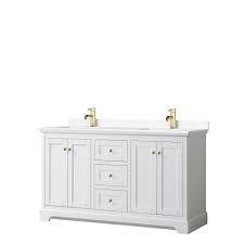 Usually, double sink vanities require a minimum width of 48 inches but are more common in. Avery 60 Double Bathroom Vanity By Wyndham Collection White Beautiful Bathroom Furniture For Every Home Wyndham Collection