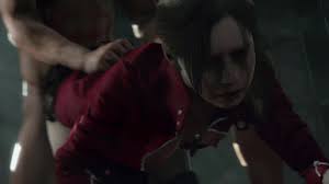 Claire Redfield from behind