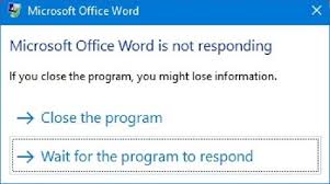 It enables users to recover lost files from all data loss scenarios in windows 10/8/7/vista/xp. Microsoft Word Not Responding How To Fix And Save Document
