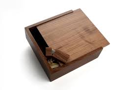 4x6 Walnut Wood Box With A Space For 144 Prints And Slot For Etsy Wooden Candle Box Handcrafted Wooden Box Wooden Boxes
