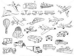 Fise De Lucru Gradinita Imagini De Colorat Cu Mijloace De Transport Pentru Copiii De Gradinita Transportation Coloring Books Stock Images
