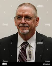 Robert Patton, who runs the operations division in the Arizona prison  system, smiles after being introduced as the new head of the Oklahoma  Department of Corrections in Oklahoma City, Friday, Jan. 17,