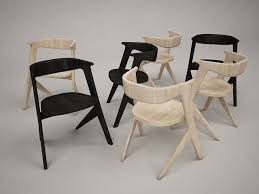 Tom Dixon Slab Chair 3d Model Wood Cgtrader