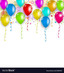 set party balloons confetti with space for text vector image party balloons confetti balloons balloons