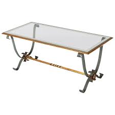 I believe it's vintage, but, am not positive. Wrought Iron Glass Coffee Table For Sale