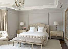Painting the walls a warm red above the chair rail and khaki below gives the area a feeling of intimacy. Easy Wall Molding Ideas To Dress Up Your Walls You Can Do These Yourself Bedroom Interior Gray Master Bedroom Bedroom Molding