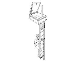 The capflashing, fully welded corners, epdm rubber gasket, fiberglass cover insulation and rigid fiberboard curb insulation ensure weathertightness and energy efficiency. Type E 50tb Roof Access Hatch Bilco Uk Esi Building Design