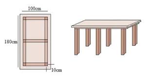 Als erstes habe ich die holzbohlen für den diy esstisch mit dem hochdruckreiniger gesäubert. Bauanleitung Tisch Bauplan