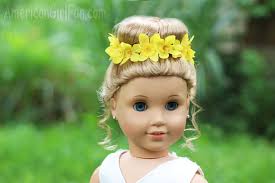 Doll Hairstyle: Bun With Flower Crown! (AmericanGirlFan)