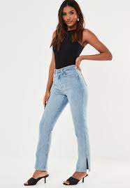 Le lyocell est extrêmement doux et fluide sera très agréable à porter pour vos couture de robe, jupe, chemise, short. Jean Bleu Clair A Ourlet Fendu Wrath From Missguided On 21 Buttons
