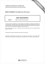It covers over 70% of the planet, with marine plants supplying up to 80% of our oxygen,. 0460 Geography Mark Scheme For The May June 2014 Series