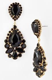 Black And Gold Ring Chandelier Nordstrom Stone Teardrop Earrings Nordstrom Black Drop Earrings Black Gold Jewelry Beautiful Jewelry