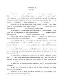 Examenul de admitere la academia de poliție și în școlile de poliție. Anexa 3 Model Autobiografie